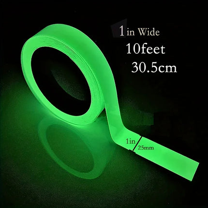 Glow in The Dark Tape Self-Adhesive Fluorescent Tape Luminous Tape Wall Stickers Home Decoration,Halloween Decoration Tape