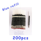 200pcs blue ink