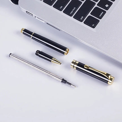 Gift Box Packaging Luxury Metal Ballpoint Pens School Business Office Signature Roller Pen Student Stationery Supplies Writing