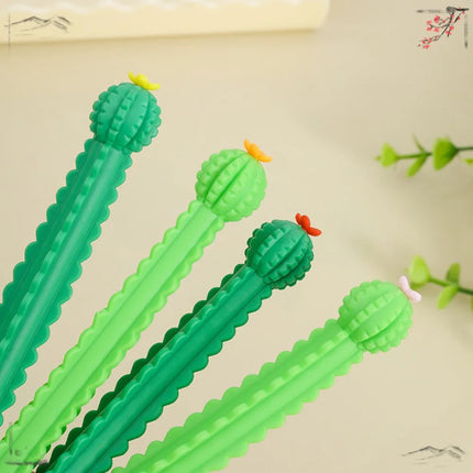 24 Pcs Creative Kawaii Cactus Gel Pens Set for School Office Stationery Supplies Kid Prizes Gifts Back To School