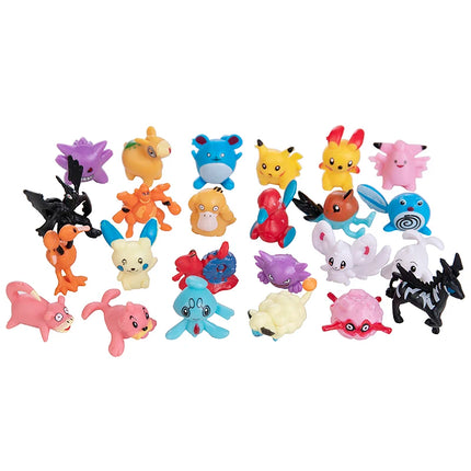 24-144pcs Pokemon Action Figure Pikachu Anime Model 2-3CM Ornamental Decoration Mini Model Doll Toy Kids Christmas Gifts