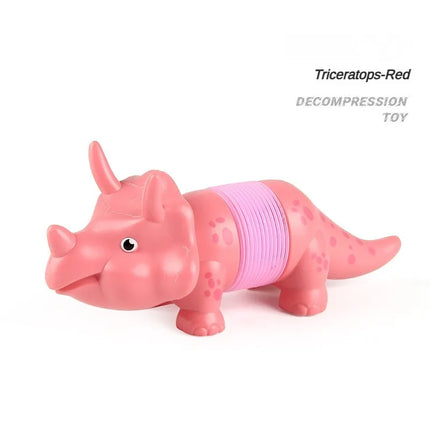 Dinosaur Telescopic Tubes Stress Relief Toys Colorful Educational DIY  Stretchable Toy  Creative Fun Decompression Gifts