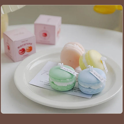 Macaroon Aromatherapy Candle Photo Prop Diy Birthday Gift Fragrance Candle Perfume Scent Creative Gift