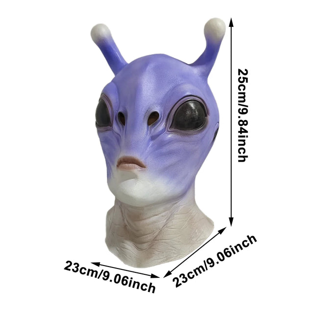 Horror Alien Mask 51 Area UFO Cute Novelty Dress Up Alien Mask Halloween Alien Monster Carnival Party Cosplay Costume Head Cover