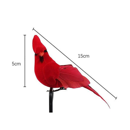 Creative Foam Feather Artificial Parrots Imitation Bird Model Garden Decoration