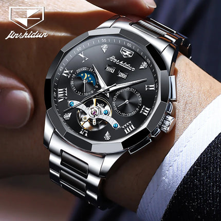 JSDUN New High Quality Casual Automatic Mechanical Watch for Men Original Ceramic Men's Wrist Watches Fashion Classic Men Watch