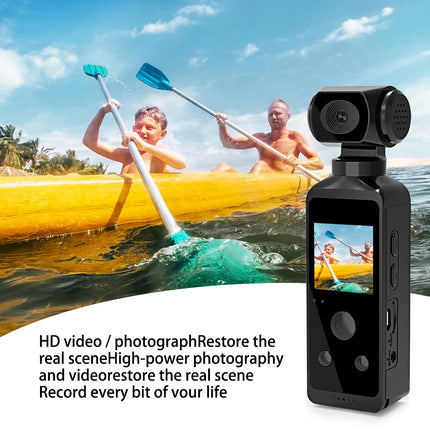 4K Ultra HD Pocket Action Camera 270° Rotatable Vlog Wifi Mini Sports Cam Waterproof Case Helmet Travel Bicycle Driver Recorder