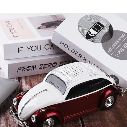 Mini Speaker in Car Shape Retro Wireless Bluetooth Boombox Support TF USB FM Radio AUX Handsfree Classic Taxi Model Sound Box