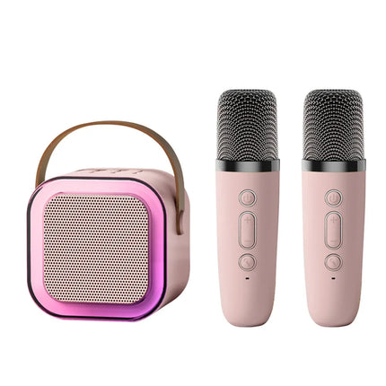 K12 Bluetooth Wireless Portable Speaker Multi-function Karaoke with 1-2 Microphone Music Player Karaoke Machine For Kids Adults