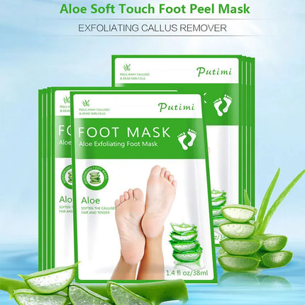 Exfoliating Foot Mask Foot SPA Pedicure Socks Exfoliation Scrub Remove Dead Skin Pedicure Socks Whitening Foot Foot Skin Care