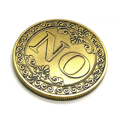 Yes No Coin 4 CM Lucky Guess Game Fidget Toys For Anxiety Autism Antistress Adulti Children Brinquedos Para Alívio Do Estresse