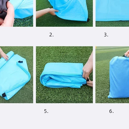 Comfortable Inflatable Lazy Sofa Outdoor Camping 2 Seat Air Chairs Airbed For Beach Camping Supplies