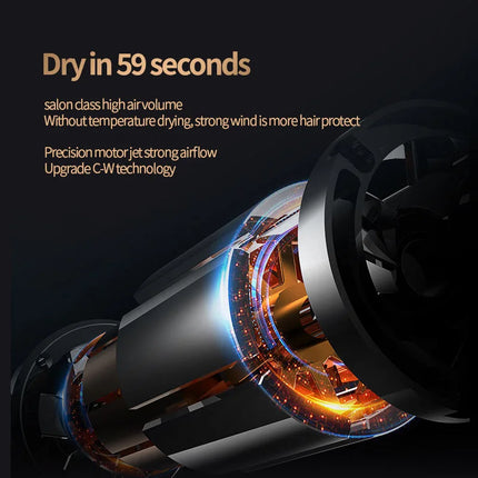 New High-Speed Hair Dryer High-Power Negative Ion Cold And Hot Ultra Silent  Professional Hair Dryer For Home Hair Salons