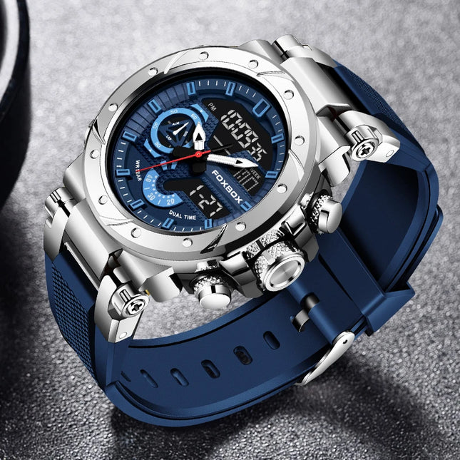 LIGE 2024 NEW Fashion Men's Watches Luxury Original Quartz Digital Analog Sport Military 50M Waterproof Clock Wristwatch For Man