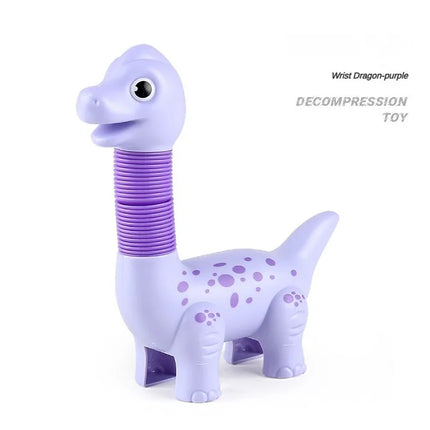 Dinosaur Telescopic Tubes Stress Relief Toys Colorful Educational DIY  Stretchable Toy  Creative Fun Decompression Gifts