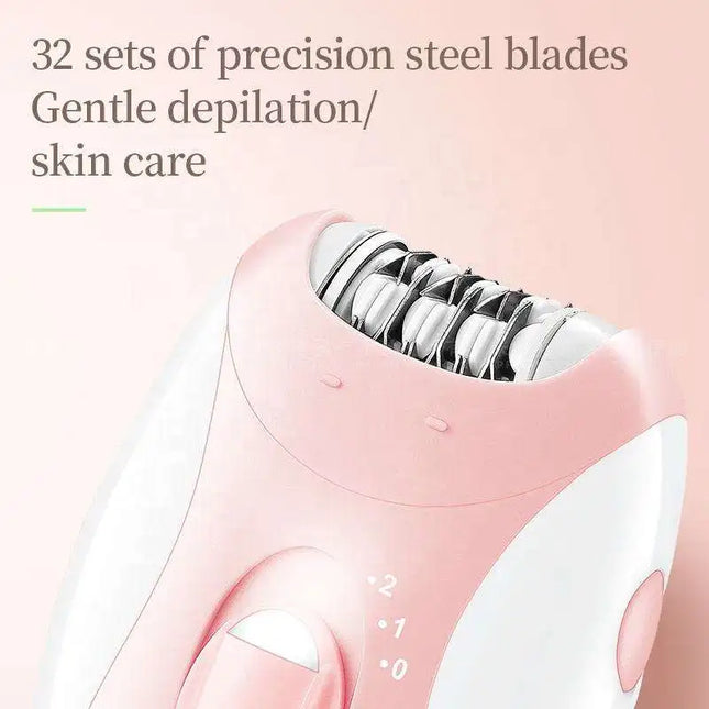 Kemei Women Epilator Electric Hair Removal Facial Body Lady Bikini Legs Arms Armpit Hair Remover Underarms Rechargeable