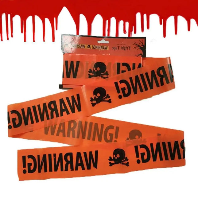 Halloween Warning Tape Signs Halloween Props Danger Warning Line New Isolation Belt Sign Halloween Home Garden Decoration