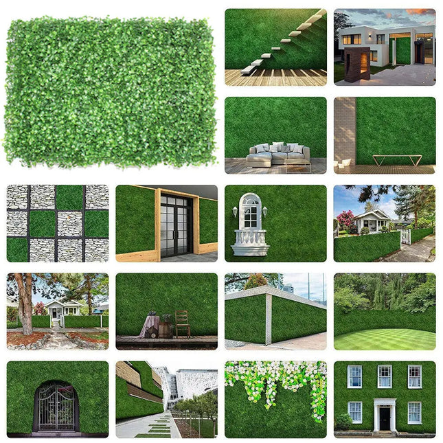 4PCS Home Decorative Lawn, Wall Hedge Decorative Privacy Fence Panel Grass for Outdoor Patio, Outdoor Decorative Lawn