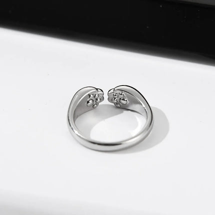 반지 Cat Ring Кольца Женские Women Cute Cat Claw Embrace Tightly Design Open Rings Gothic Adjustable Ring Jewelry Birthday Gifts