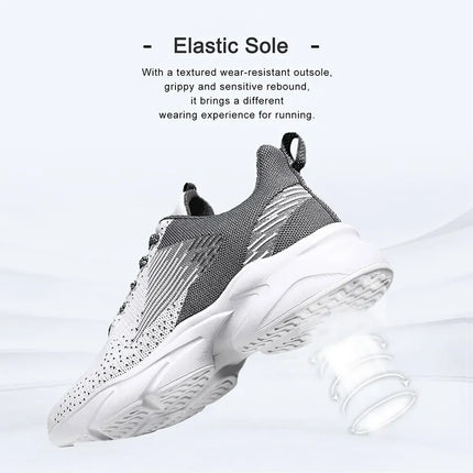 Athletic Running Shoes for Men Walking Jogging Fashion Sneakers Lightweight Breathable Flywoven Mesh Sport Shoe Lace Up