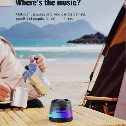 Magnetic Bluetooth Speaker RGB Mini Portable Speaker Magnetic Phone Holder Ring Wireless Sound Box Bluetooth Speaker Tower