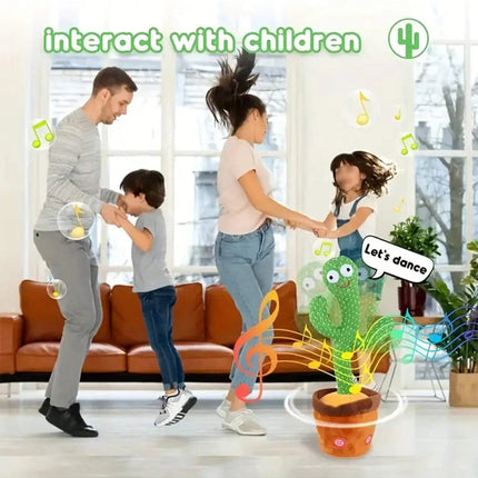 1pc-Dancing Talking Cactus Toys For Baby Boys And Girls, Singing Mimicking Recording Repeating What You Say Sunny Cactus Up Plus