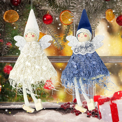 New Year 2024 Christmas Angel Dolls Xmas Tree Pendant Ornaments Navidad 2023 Christmas Decoration for Home Natal Gift Noel Decor