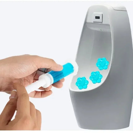 Color Flower Toilet Cleaner Gel Syringe Aromatic Drain Toilet Cleaning Detergent Air Freshener Remove Odor Home Bathroom Supply