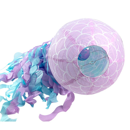 Jelly Fish Paper Lanterns Pink Purple Blue Hanging Lantern Under The Sea Ocean Grils Mermaid Birthday Party Decorations Supplies