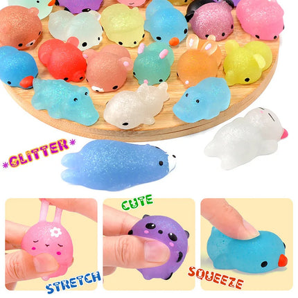 NEW Mochi Squishies Kawaii Anima Squishy Toys For Kids Antistress Ball Squeeze Party Favors  Stress Relief Toys For Birthday