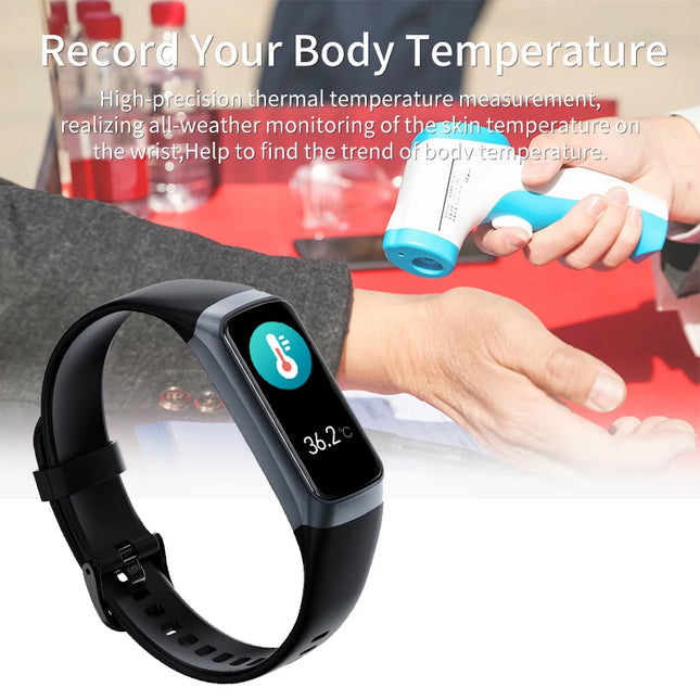 LIGE Women Smart Watch Sport Fitness Watch IP67 Waterproof Body Temperature Monitor Smartwatch Men Bracele For Android iOS 2024