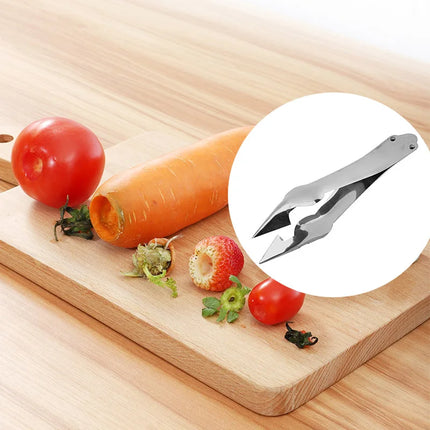 Stainless Steel Strawberry Huller Fruit Peeler Pineapple Corer Slicer Cutter Kitchen Knife Gadgets Pineapple Slicer Clips New