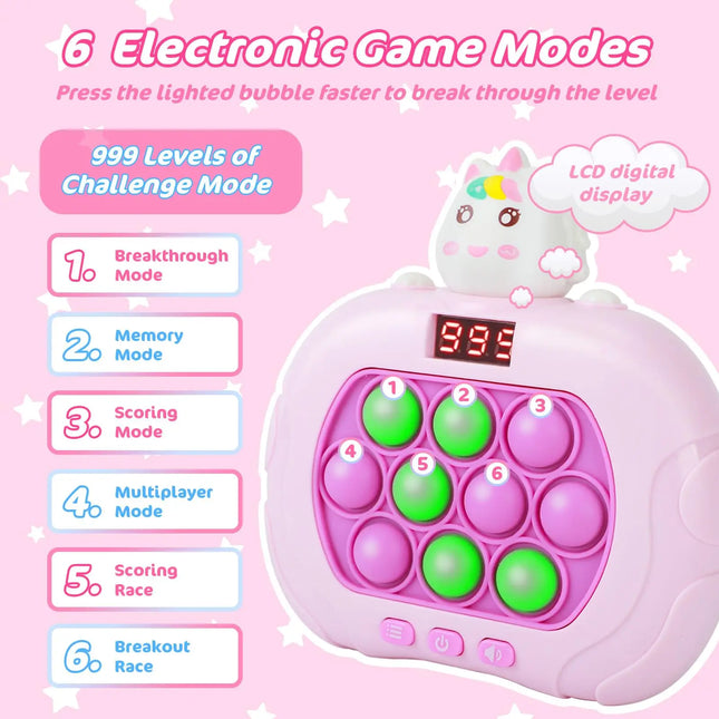 999 Level Electronic Pop-Push Quick Push Game Console Suitable for Adults and Childrens Toys Christmas Gifts Stress Relief Toys