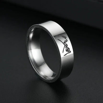 Titanium Steel Ring For Men Women Couple Ring Lovers Promise Ring Wedding Engagement Fashion Jewelry Brithday Gift Wholesale