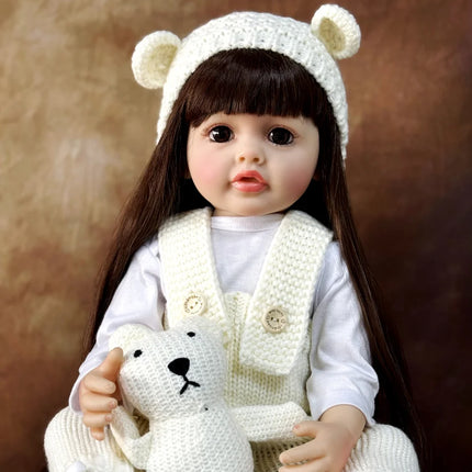 Lifelike Reborn Dolls Realistic Full Silicone Baby Bebe Vinyl 50CM Newborn Girl Doll Princess Toddler Toy Gift