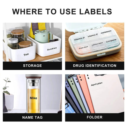 Niimbot Transparent Stickers Label Printer Stickers Portable Printer Thermal Label Waterproof Stickers Fast Printing For B1/B21