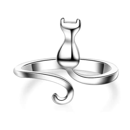 925 Sterling Silver Cat Rings For Women Engagement Luxury Designer Jewelry Female Offers With Jewellery