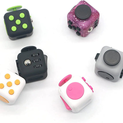 Solid Color Fidget Decompression Dice for Release Stress Autism Anxiety Relieve Adult Kids Stress Relief Anti-Stress Fingertip