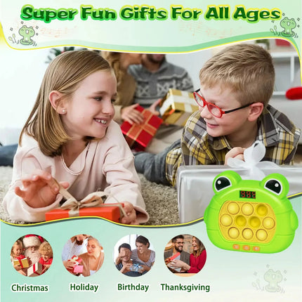 999 Level Electronic Pop Push Quick Push Game Console with LED Display Screen, Suitable for Adult and Child Fidget Toy Christmas