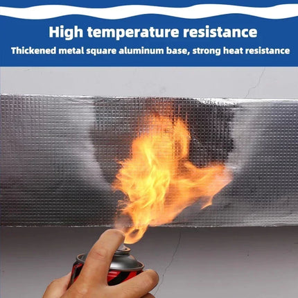 Aluminum Foil Butyl Rubber Tape 5M/10M High Temperature Super Resistant Waterproof Self Adhesive Wall Crack Roof Pipe Repair