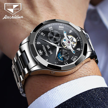 JSDUN New High Quality Casual Automatic Mechanical Watch for Men Original Ceramic Men's Wrist Watches Fashion Classic Men Watch