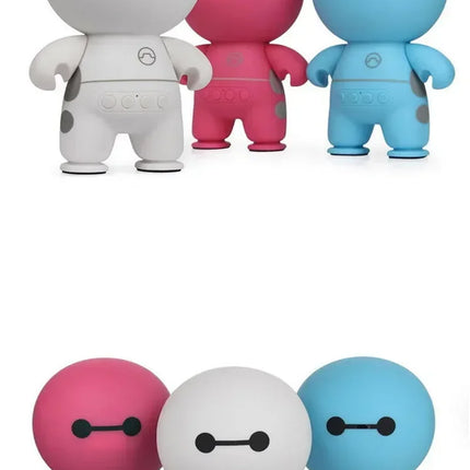 Mini Portable Speaker Cute Cartoon Baymax Smart Handfree Wireless Bluetooth with Microphone Wireless Bluetooth Speaker