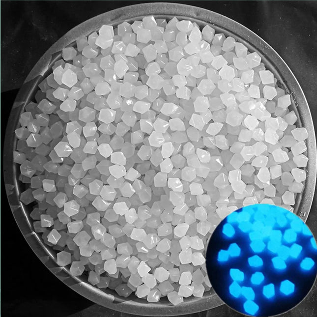 100-200Pcs/Bag Mixed Color Outdoor Luminous Stones Glow In Dark Garden Pebbles Fish Tank Decoration Pebble Rocks Aquarium Decor