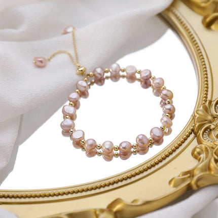 2024 New Baroque Natural Pearl Bracelet Sexy For Woman Bracelet Fashion Lady Temperament Bracelet Chaoren Jewelry South Korea