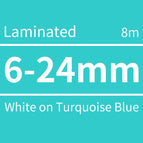 White on Turquoise / 6mm