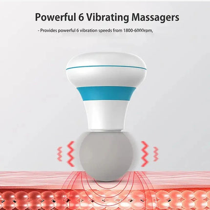 Handheld Muscle Massager Mini Massage Gun with 6 Adjustment Modes for Neck Shoulder and Back Massage to Relax the Body