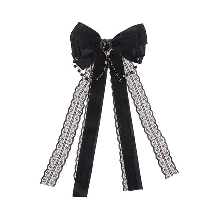 Lolita Lace Bow Ribbon Hair Clip Cute Hairpins Headdress Headband Hair Accessories Women Girls Hair Ornament