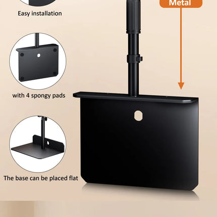 OUTMIX Bed Tablet Stand for 4-12.9 inches Phone Tablet Lazy Arm Bed Desk Tablet Mount Telescopic Support for iPad Mini Free Clip