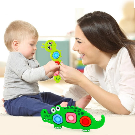 Finger Press Fidget Toys for Children Sensory Keychain Stress Relief Toys Baby Finger Exercise Activity Montessori Toy kids Gift