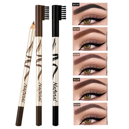 2 PCS Waterproof Eyebrow Pencil 5 Colors Eyebrow Pen for Women Beauty Cosmetic Eyebrow Pencil Cosmetics Tool